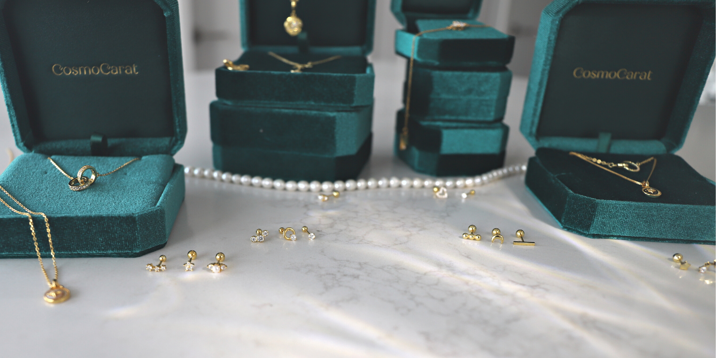 "Dreamy Stars" Dazzling Duo Star Y Drop Necklace With Cubic Zirconia Stones Celestial Jewelry