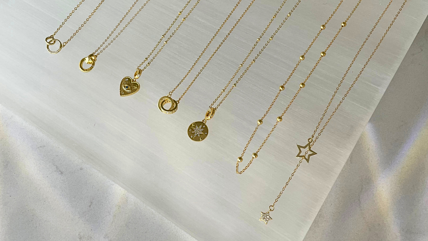 "Dreamy Stars" Dazzling Duo Star Y Drop Necklace With Cubic Zirconia Stones Celestial Jewelry
