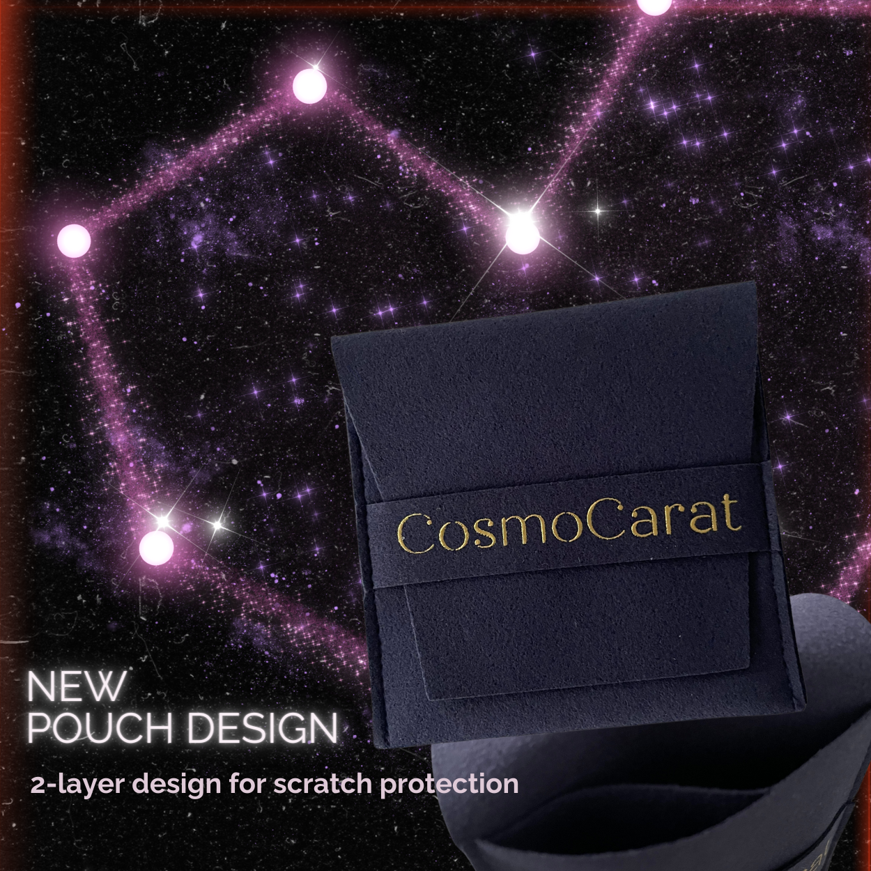 "Starlight" 14K White Gold Plated Drop Hoop Huggies Hoop with CZ Stones