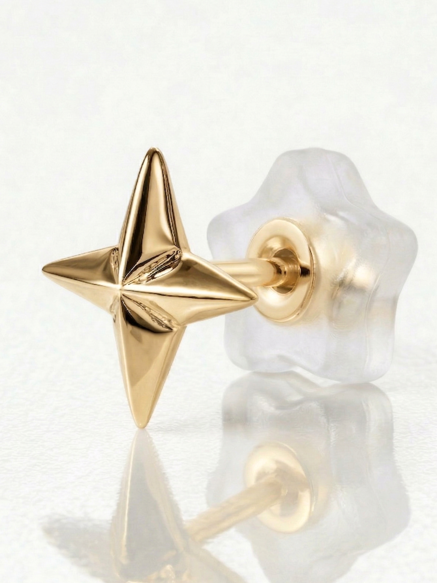 "Aurea" 14K Gold Star Earrings